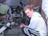 Andreas mit seinem Krad